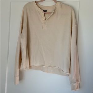 Button up comfy sweatshirt